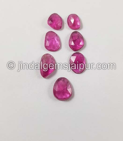 Rubellite Rose Cut Slices